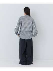 【congés payés】｜2BUY10%OFF・3BUY20%OFF｜オーバーダイプリントシャツ 詳細画像 ネイビー 3