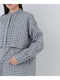 【congés payés】｜2BUY10%OFF・3BUY20%OFF｜オーバーダイプリントシャツ 詳細画像 ネイビー 8