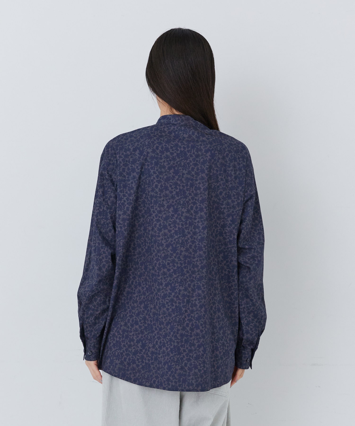 【congés payés】｜2BUY10%OFF・3BUY20%OFF｜オーバーダイプリントシャツ 詳細画像 ネイビー 16