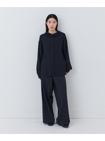 【congés payés】｜2BUY10%OFF・3BUY20%OFF｜フリルカラーシャツ 詳細画像 チェック 11