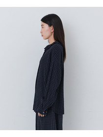 【congés payés】｜2BUY10%OFF・3BUY20%OFF｜フリルカラーシャツ 詳細画像 チェック 15