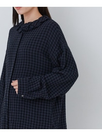 【congés payés】｜2BUY10%OFF・3BUY20%OFF｜フリルカラーシャツ 詳細画像 チェック 17