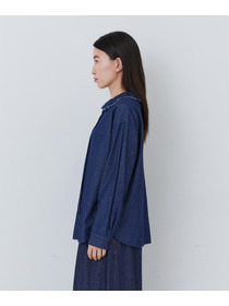 【congés payés】｜2BUY10%OFF・3BUY20%OFF｜フリルカラーシャツ 詳細画像 チェック 8