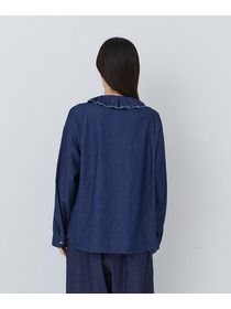 【congés payés】｜2BUY10%OFF・3BUY20%OFF｜フリルカラーシャツ 詳細画像 チェック 9