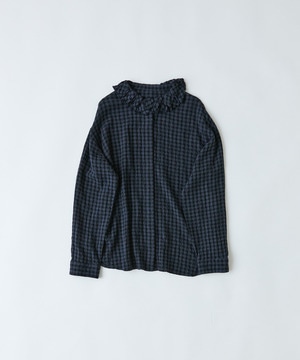 【congés payés】｜2BUY10%OFF・3BUY20%OFF｜フリルカラーシャツ 詳細画像 チェック 1