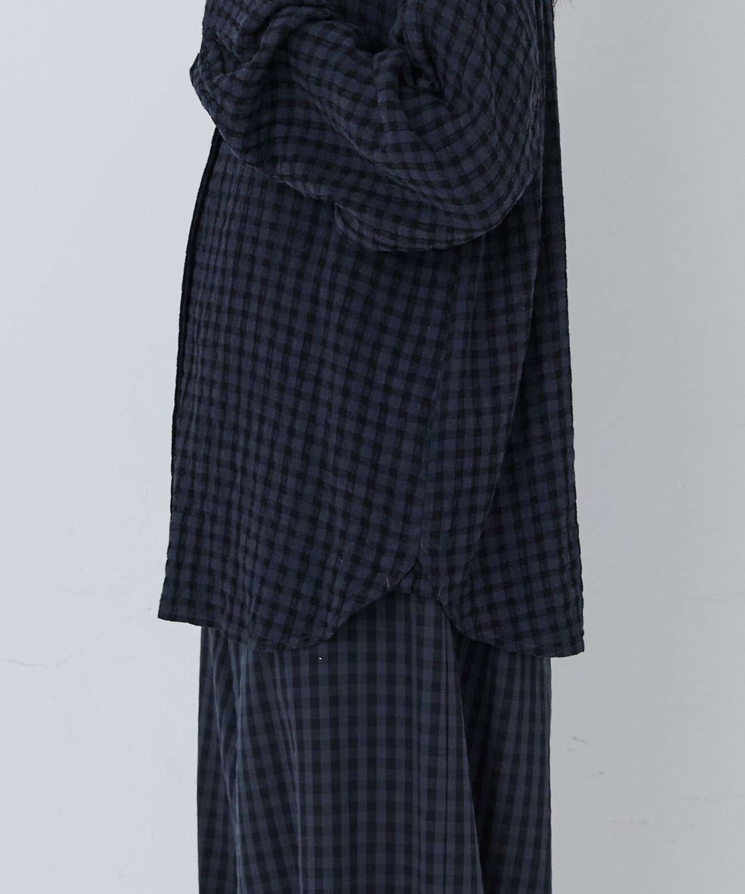 【congés payés】｜2BUY10%OFF・3BUY20%OFF｜フリルカラーシャツ 詳細画像 チェック 18