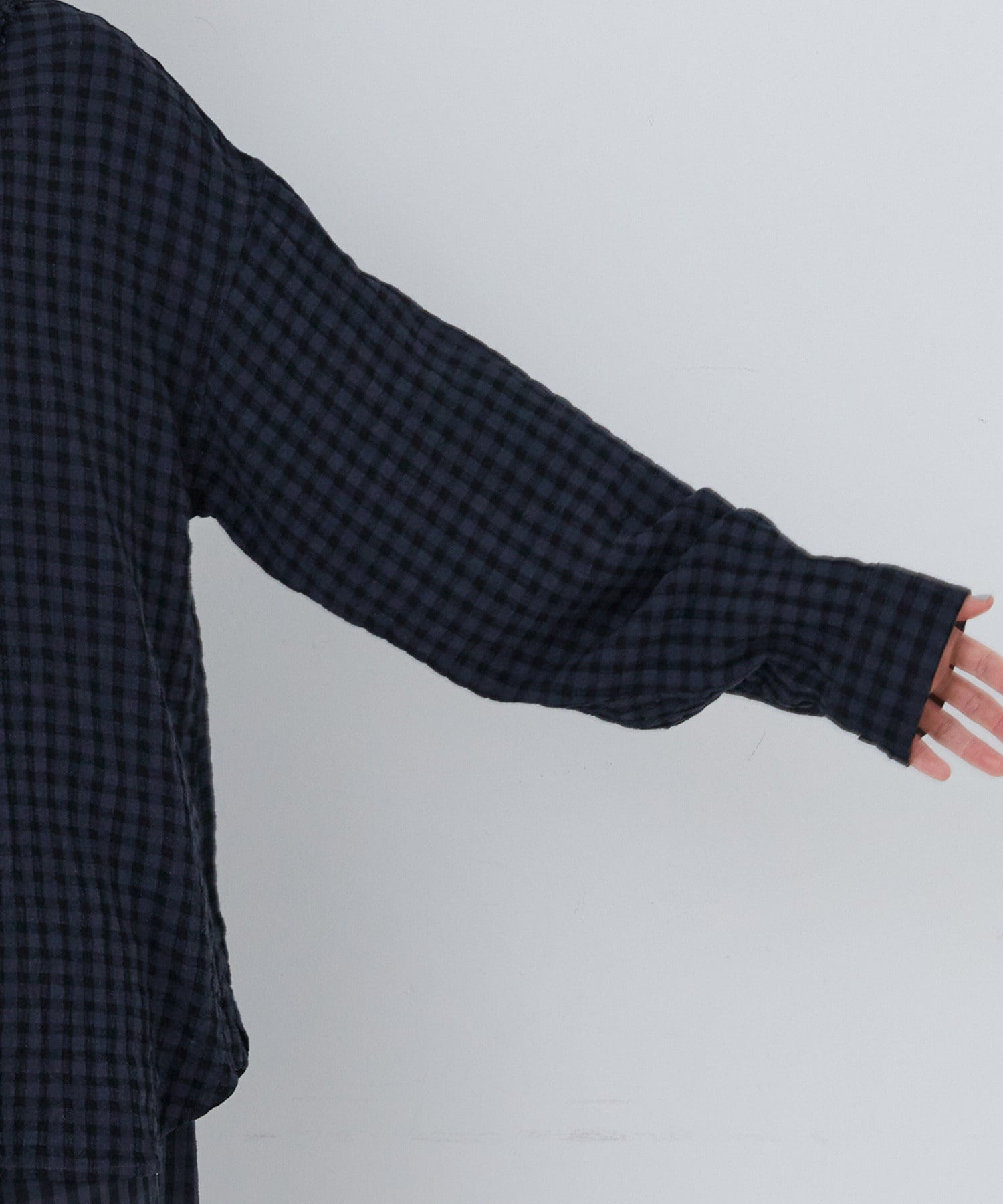 【congés payés】｜2BUY10%OFF・3BUY20%OFF｜フリルカラーシャツ 詳細画像 チェック 19