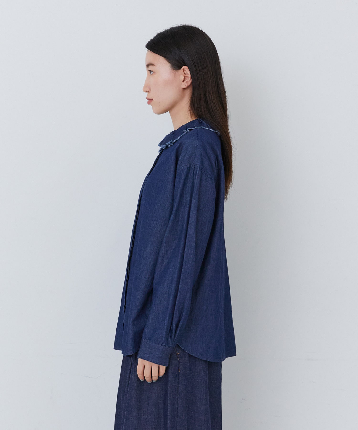 【congés payés】｜2BUY10%OFF・3BUY20%OFF｜フリルカラーシャツ 詳細画像 チェック 8