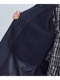 【congés payés】ライナー付きステンカラーコート 詳細画像 ブラック 26