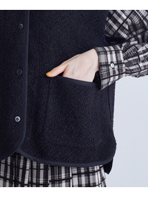 【congés payés】ライナー付きステンカラーコート 詳細画像 ブラック 35