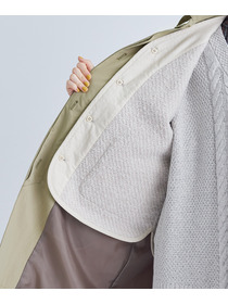 【congés payés】ライナー付きステンカラーコート 詳細画像 ブラック 7