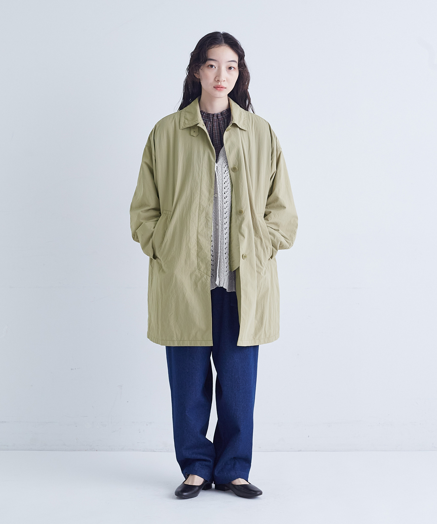 【congés payés】ライナー付きステンカラーコート 詳細画像 ブラック 1