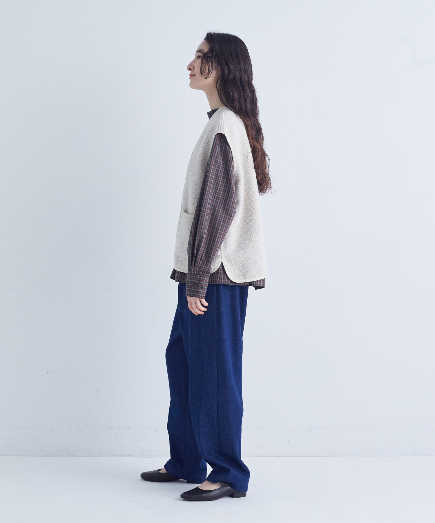 【congés payés】ライナー付きステンカラーコート 詳細画像 ブラック 10