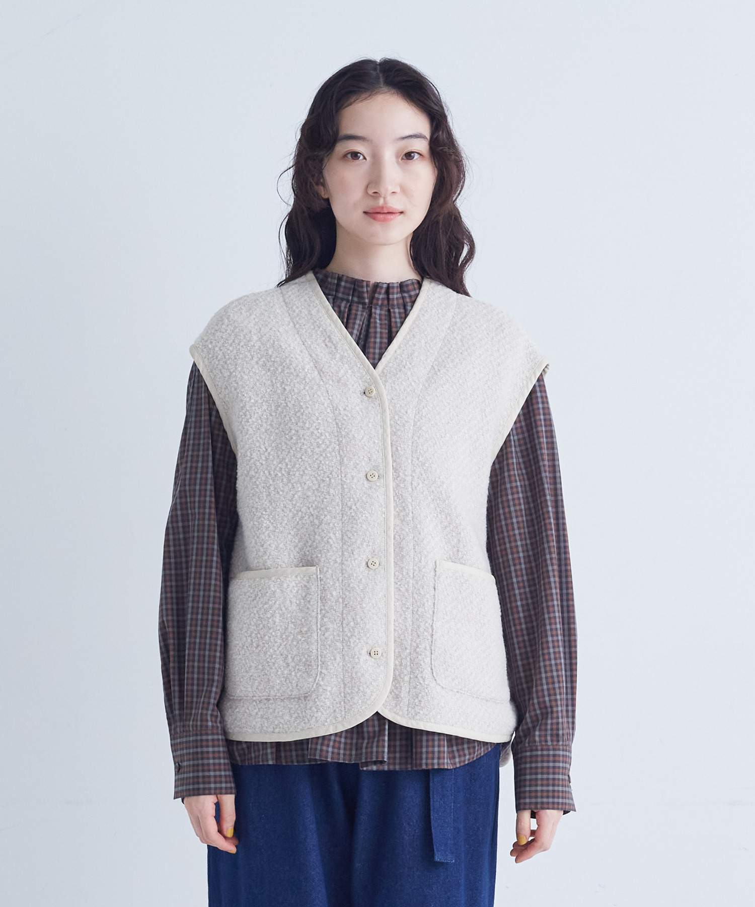 【congés payés】ライナー付きステンカラーコート 詳細画像 ブラック 12