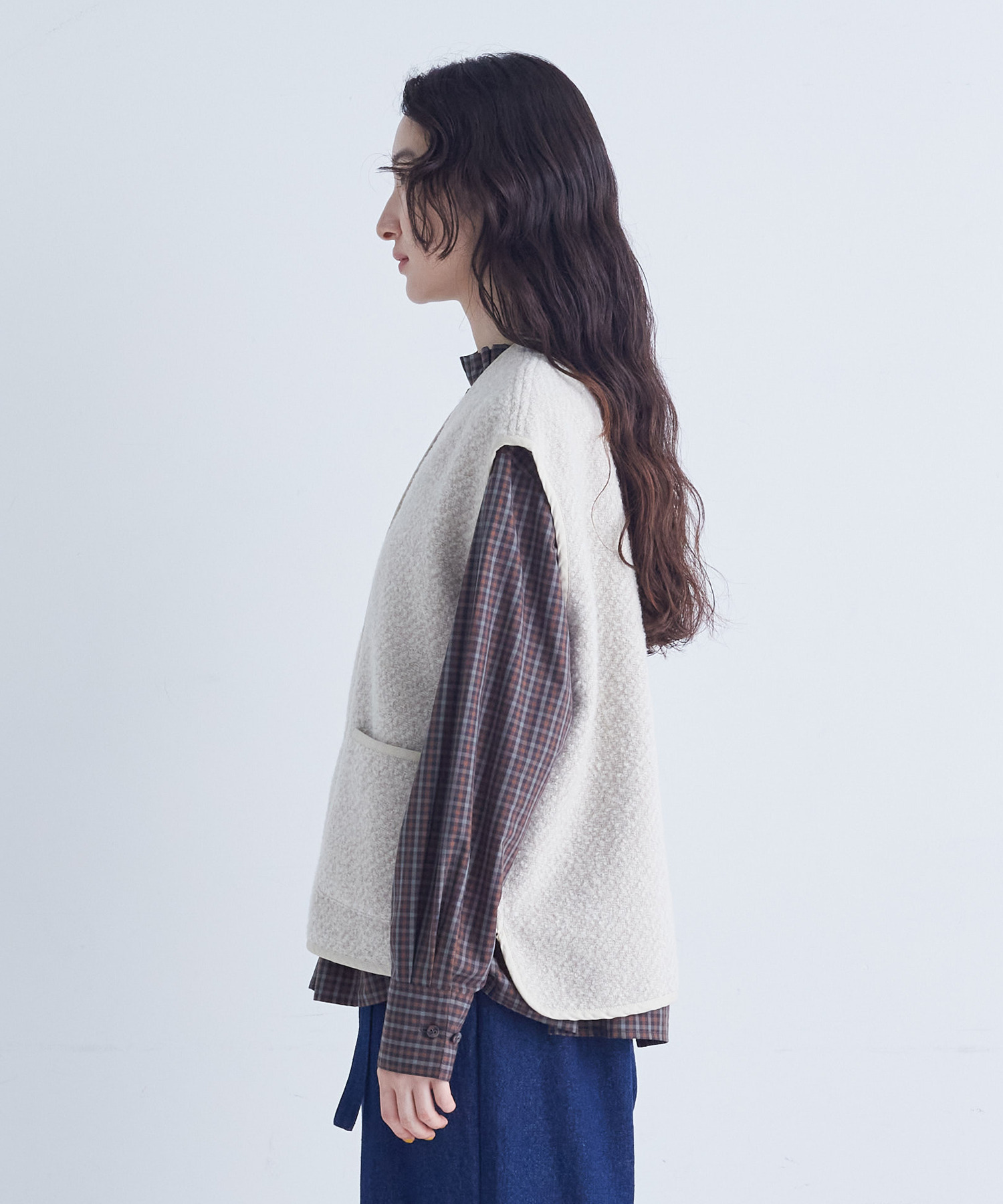 【congés payés】ライナー付きステンカラーコート 詳細画像 ブラック 13