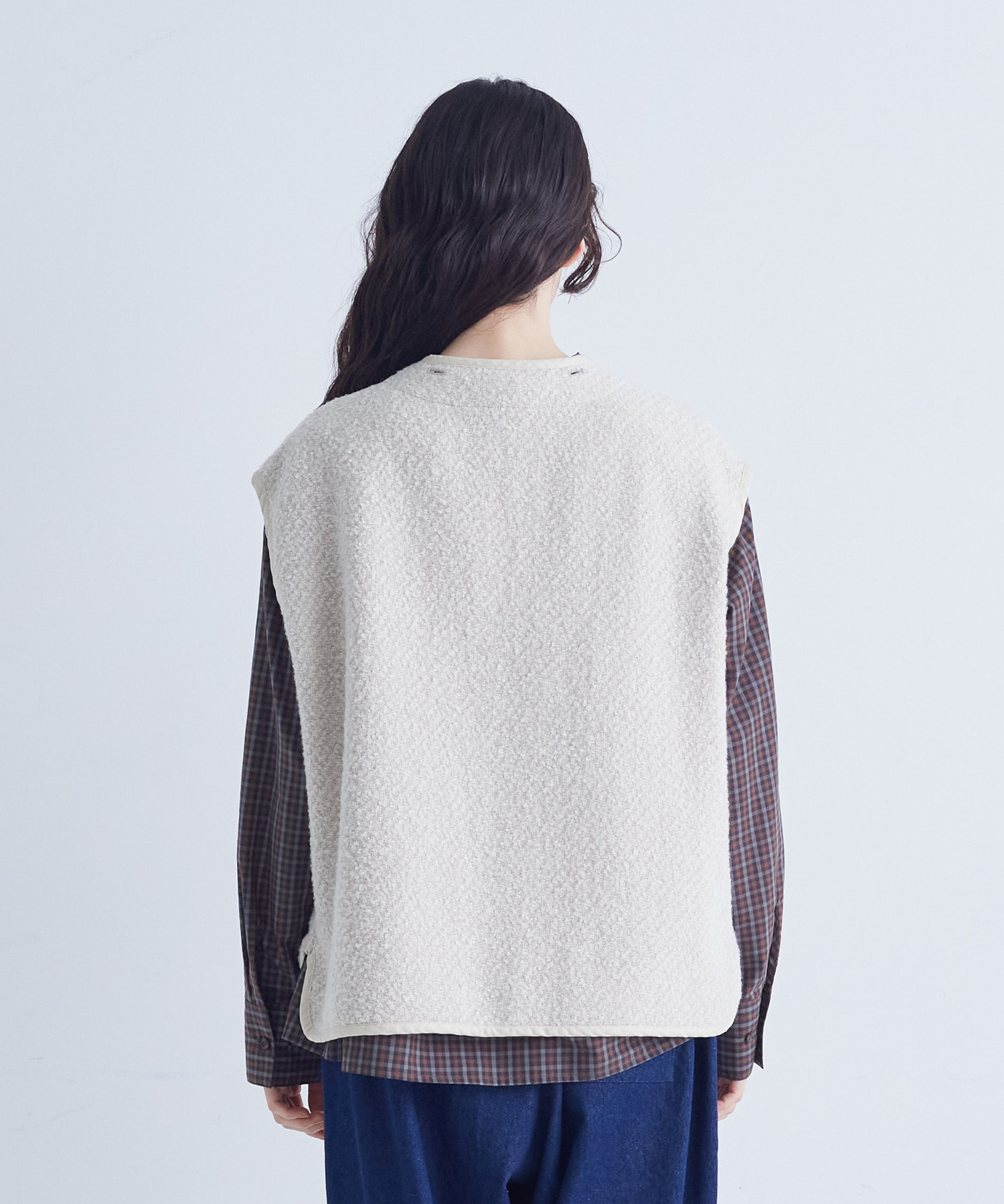 【congés payés】ライナー付きステンカラーコート 詳細画像 ブラック 14