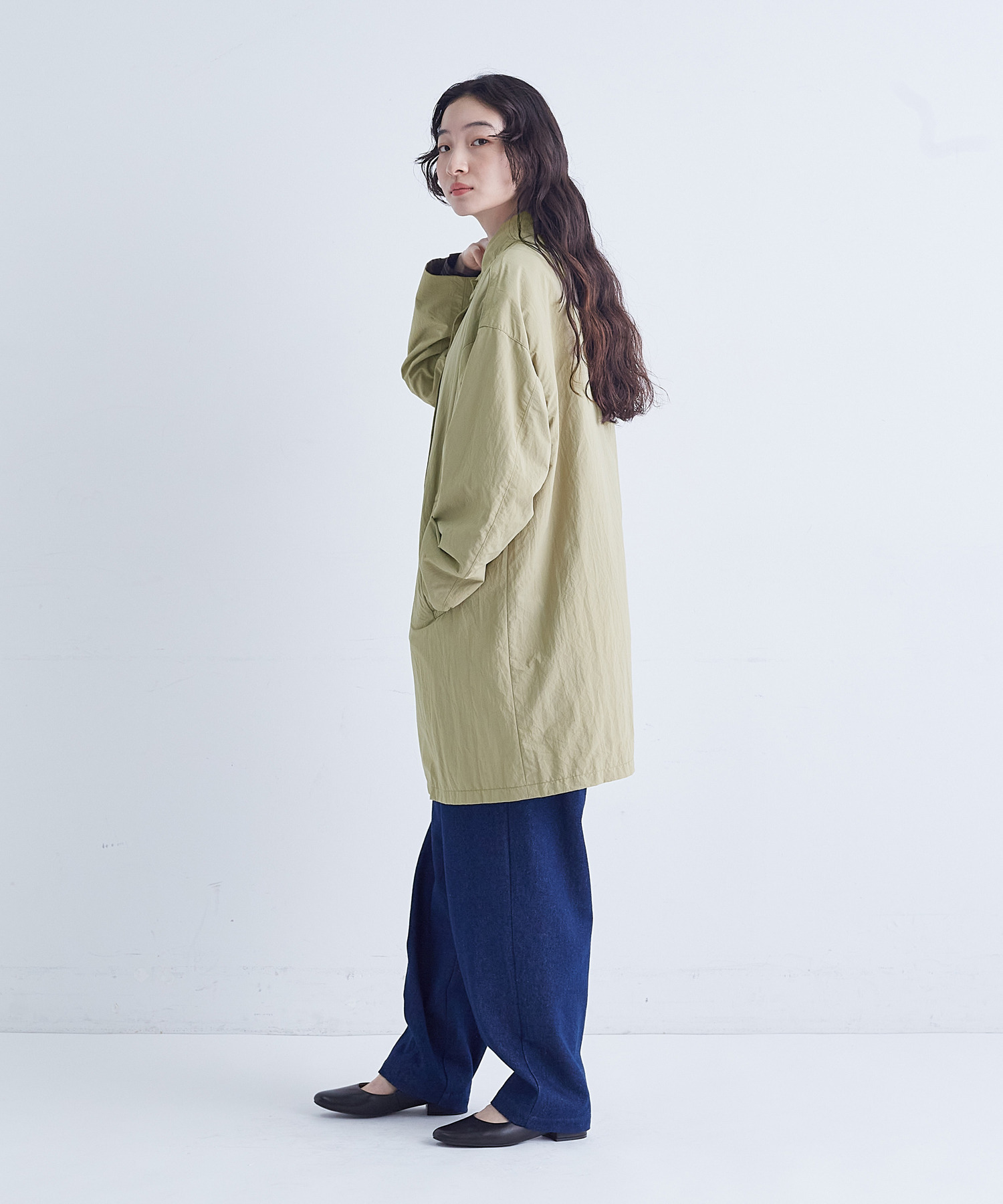 【congés payés】ライナー付きステンカラーコート 詳細画像 ブラック 2