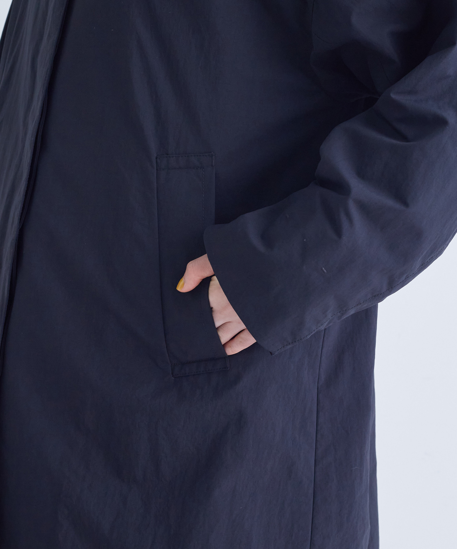 【congés payés】ライナー付きステンカラーコート 詳細画像 ブラック 24