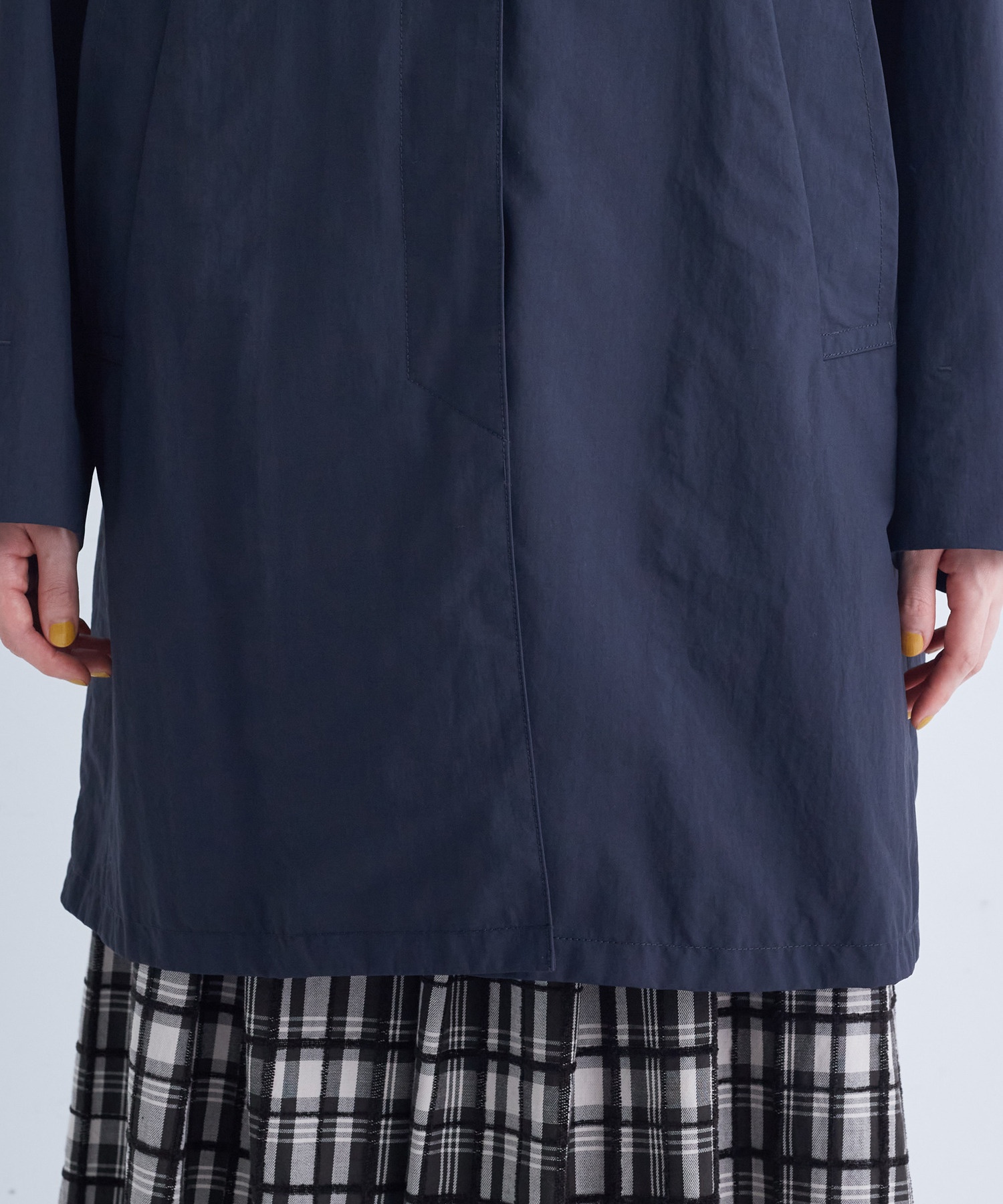 【congés payés】ライナー付きステンカラーコート 詳細画像 ブラック 25