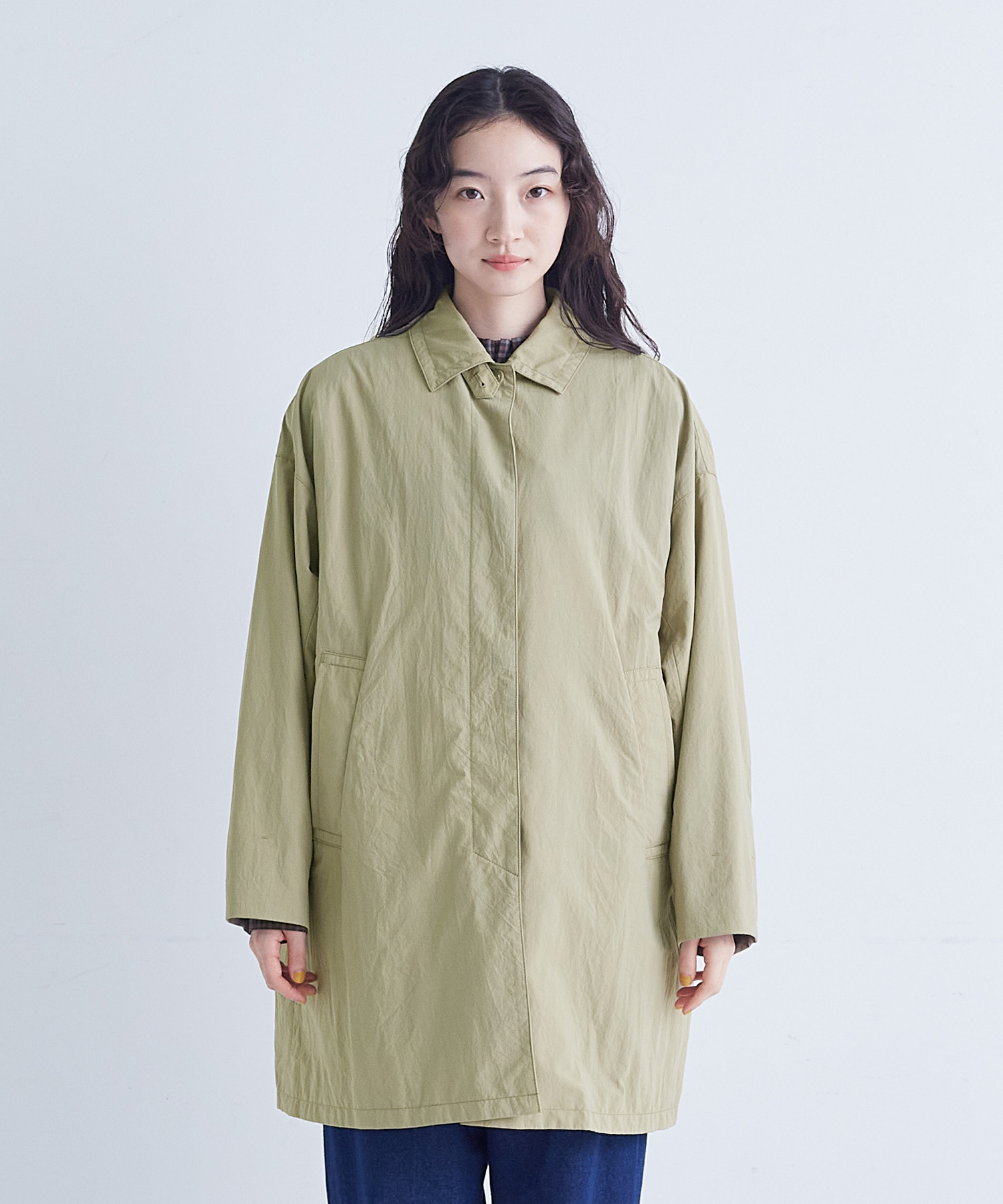 【congés payés】ライナー付きステンカラーコート 詳細画像 ブラック 4