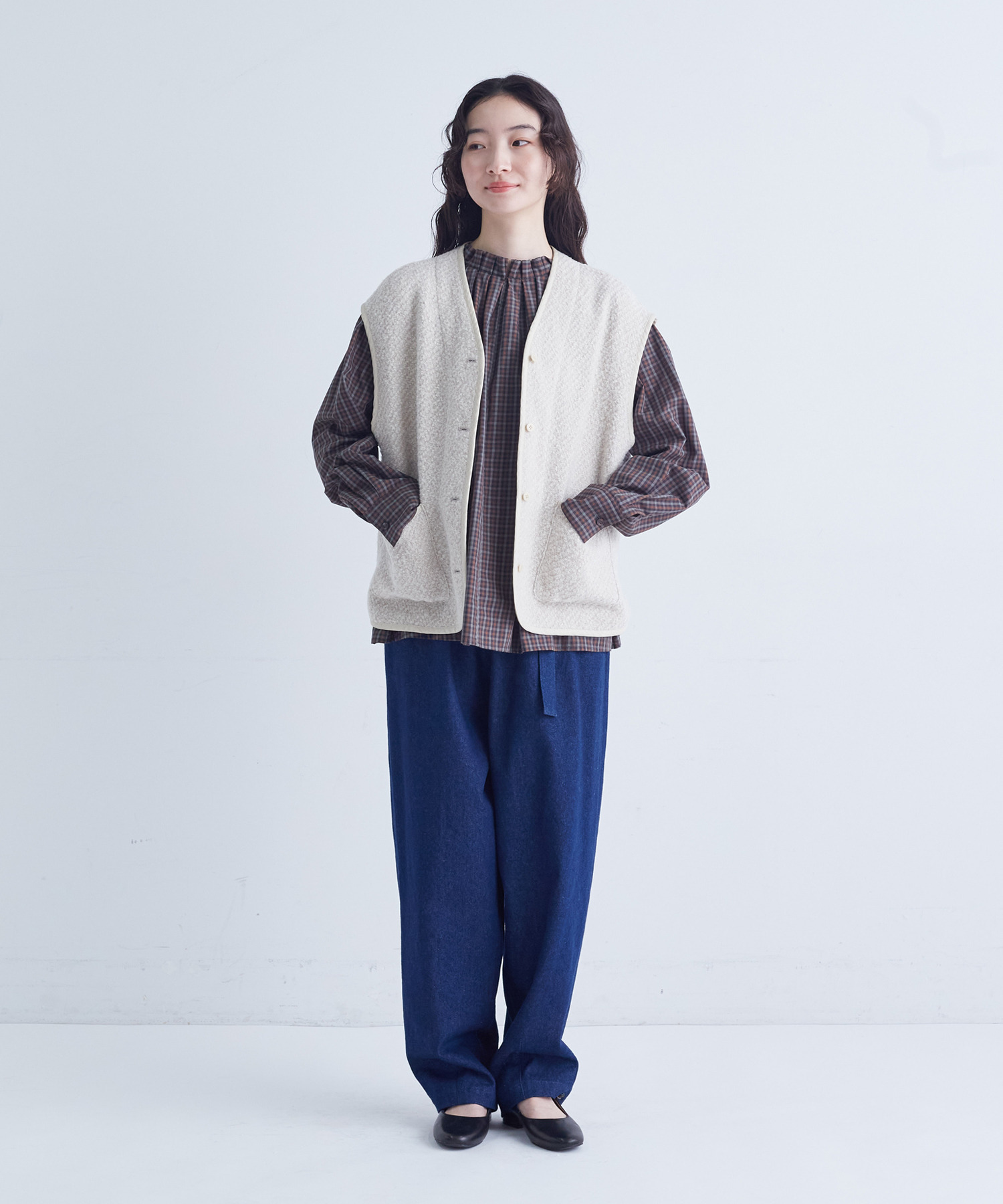 【congés payés】ライナー付きステンカラーコート 詳細画像 ブラック 9