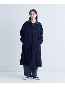 【congés payés】｜2BUY10%OFF・3BUY20%OFF｜シャギーステンカラーコート 詳細画像 ネイビー 1