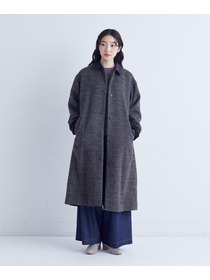 【congés payés】｜2BUY10%OFF・3BUY20%OFF｜シャギーステンカラーコート 詳細画像 ネイビー 10