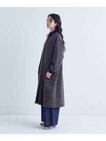 【congés payés】｜2BUY10%OFF・3BUY20%OFF｜シャギーステンカラーコート 詳細画像 ネイビー 11