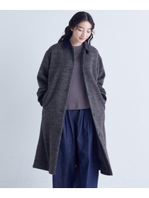 【congés payés】｜2BUY10%OFF・3BUY20%OFF｜シャギーステンカラーコート 詳細画像 ネイビー 13