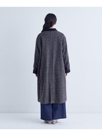 【congés payés】｜2BUY10%OFF・3BUY20%OFF｜シャギーステンカラーコート 詳細画像 ネイビー 16