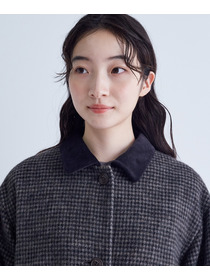 【congés payés】｜2BUY10%OFF・3BUY20%OFF｜シャギーステンカラーコート 詳細画像 ネイビー 17