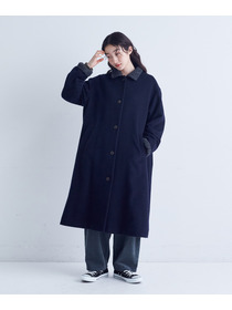 【congés payés】｜2BUY10%OFF・3BUY20%OFF｜シャギーステンカラーコート 詳細画像 ネイビー 2