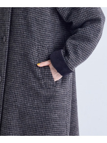 【congés payés】｜2BUY10%OFF・3BUY20%OFF｜シャギーステンカラーコート 詳細画像 ネイビー 20