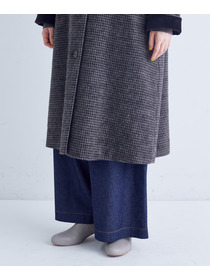 【congés payés】｜2BUY10%OFF・3BUY20%OFF｜シャギーステンカラーコート 詳細画像 ネイビー 21