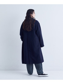 【congés payés】｜2BUY10%OFF・3BUY20%OFF｜シャギーステンカラーコート 詳細画像 ネイビー 4