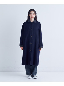 【congés payés】｜2BUY10%OFF・3BUY20%OFF｜シャギーステンカラーコート 詳細画像 ネイビー 6