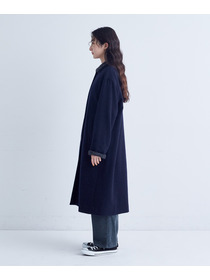 【congés payés】｜2BUY10%OFF・3BUY20%OFF｜シャギーステンカラーコート 詳細画像 ネイビー 7