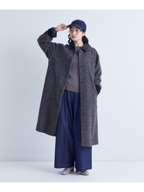 【congés payés】｜2BUY10%OFF・3BUY20%OFF｜シャギーステンカラーコート 詳細画像 ネイビー 9