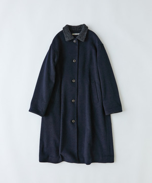 【congés payés】｜2BUY10%OFF・3BUY20%OFF｜シャギーステンカラーコート 詳細画像 ネイビー 1