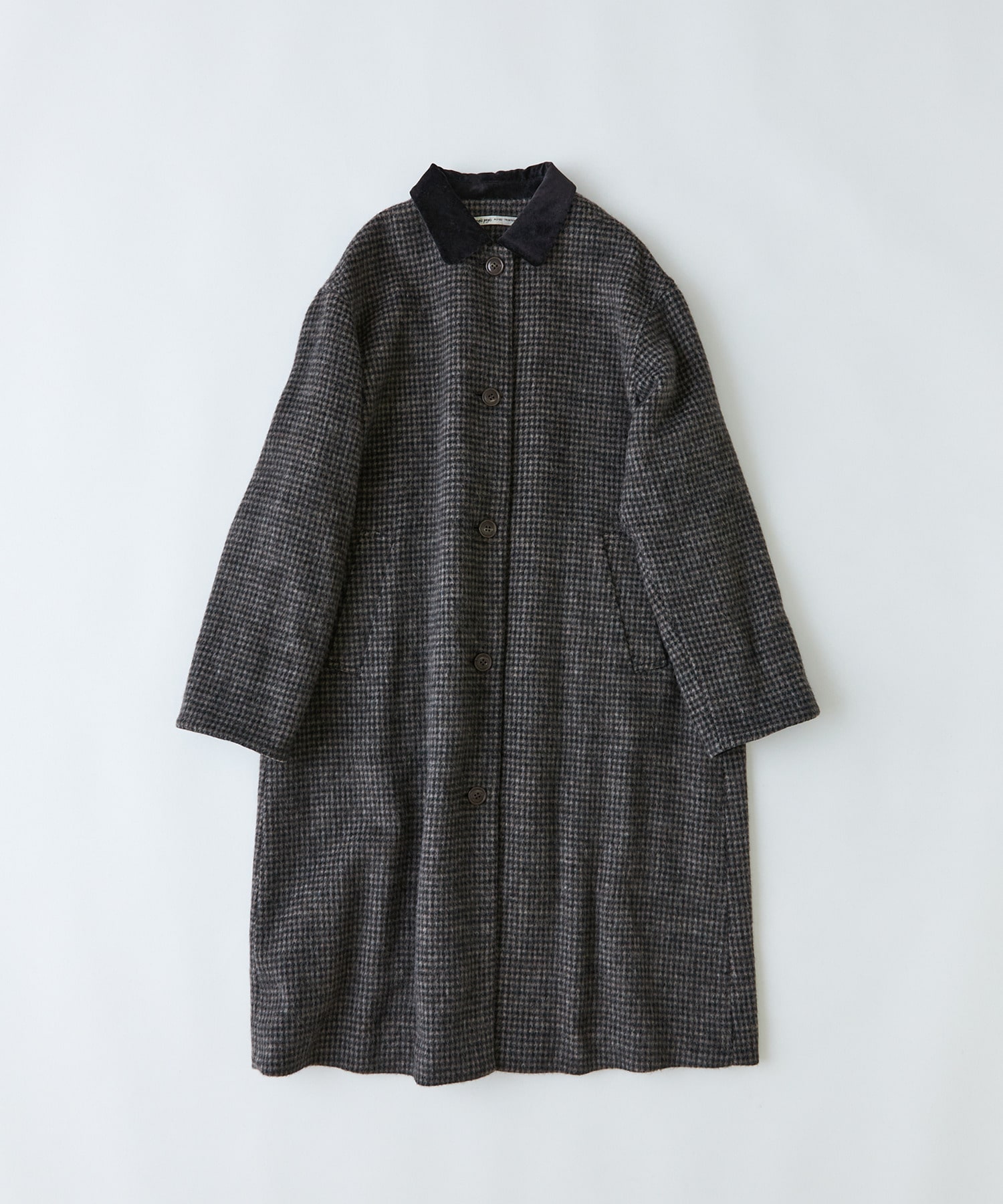 【congés payés】｜2BUY10%OFF・3BUY20%OFF｜シャギーステンカラーコート 詳細画像 チェック 1