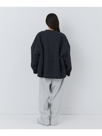 【congés payés】｜2BUY10%OFF・3BUY20%OFF｜【11月お気に入り登録ブランド内3位】フォークロア刺繍ショートジャケット 詳細画像 チャコールグレー 17