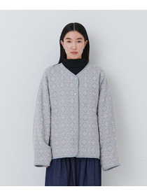 【congés payés】｜2BUY10%OFF・3BUY20%OFF｜【11月お気に入り登録ブランド内3位】フォークロア刺繍ショートジャケット 詳細画像 チャコールグレー 5