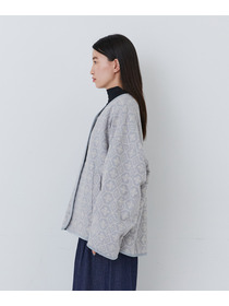 【congés payés】｜2BUY10%OFF・3BUY20%OFF｜【11月お気に入り登録ブランド内3位】フォークロア刺繍ショートジャケット 詳細画像 チャコールグレー 6