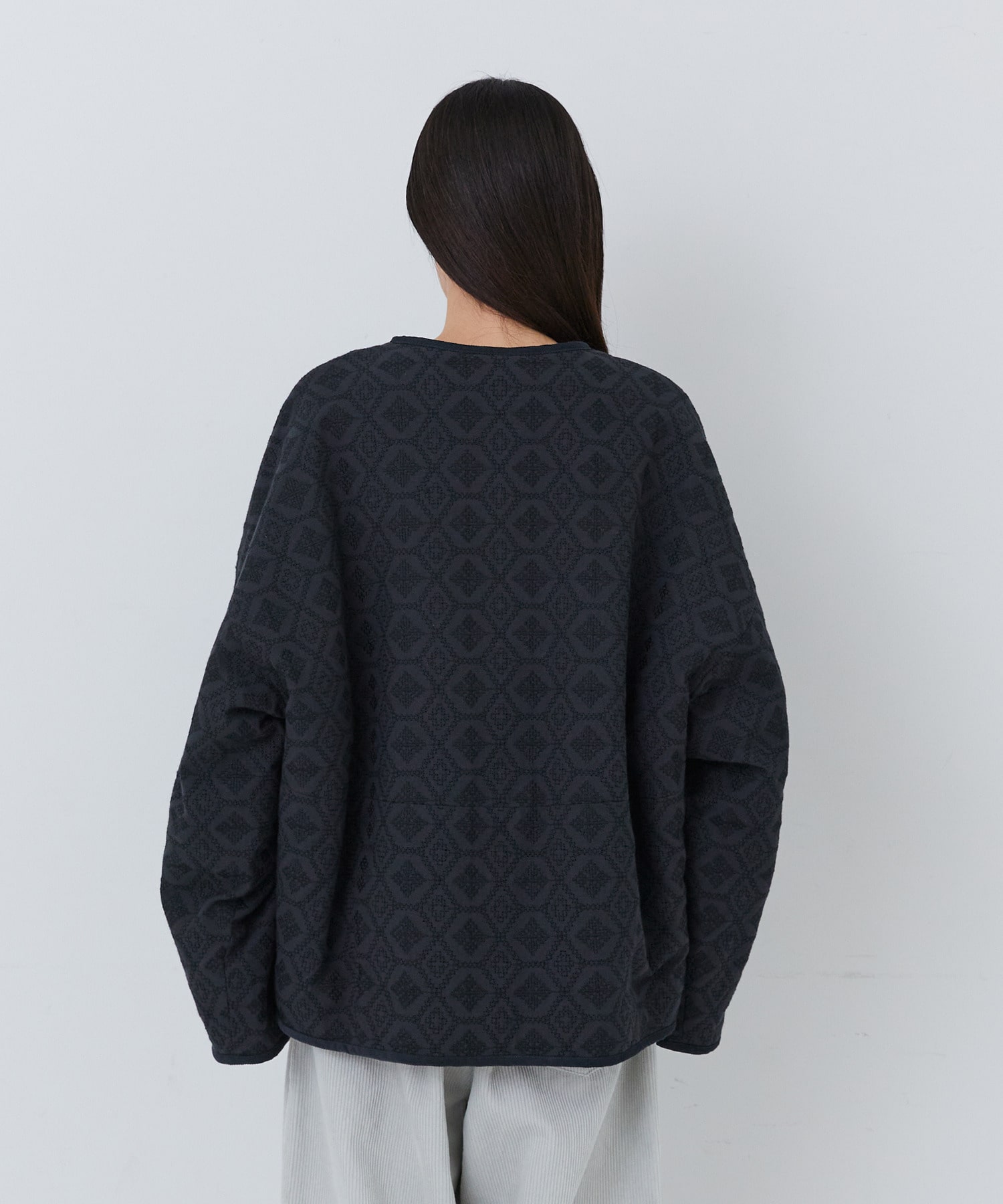 【congés payés】｜2BUY10%OFF・3BUY20%OFF｜【11月お気に入り登録ブランド内3位】フォークロア刺繍ショートジャケット 詳細画像 チャコールグレー 21