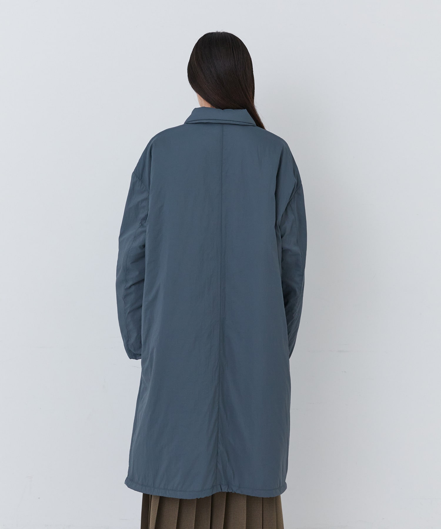 【congés payés】｜2BUY10%OFF・3BUY20%OFF｜【11月ベストセラーブランド内4位】中綿ステンカラーコート 詳細画像 ブルーグリーン 17