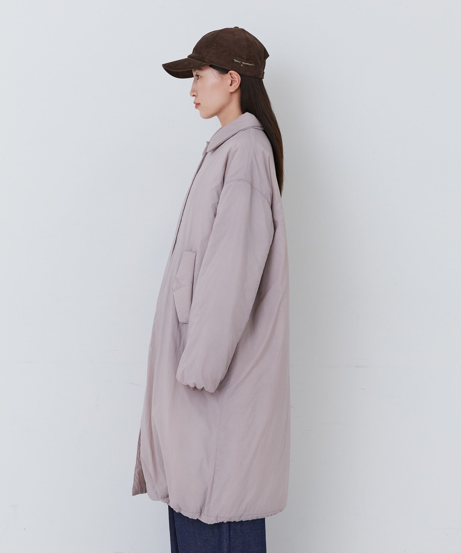 【congés payés】｜2BUY10%OFF・3BUY20%OFF｜【11月ベストセラーブランド内4位】中綿ステンカラーコート 詳細画像 ブルーグリーン 6