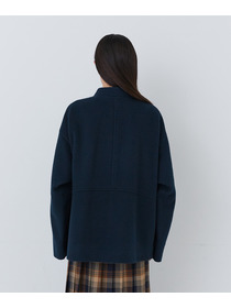 【congés payés】｜2BUY10%OFF・3BUY20%OFF｜ウールビーバーショートコート 詳細画像 ブラック 7