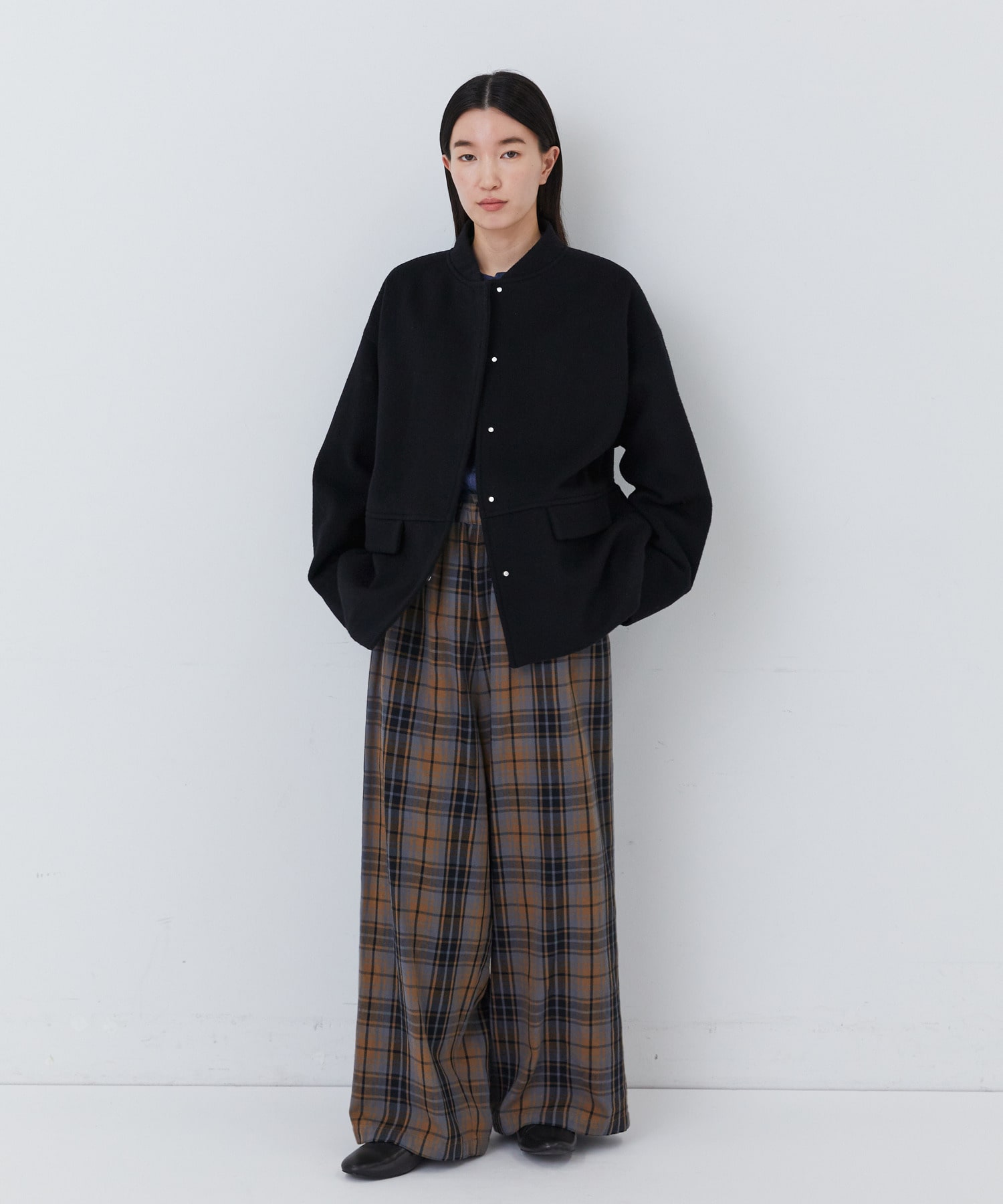 【congés payés】｜2BUY10%OFF・3BUY20%OFF｜ウールビーバーショートコート 詳細画像 ブラック 12