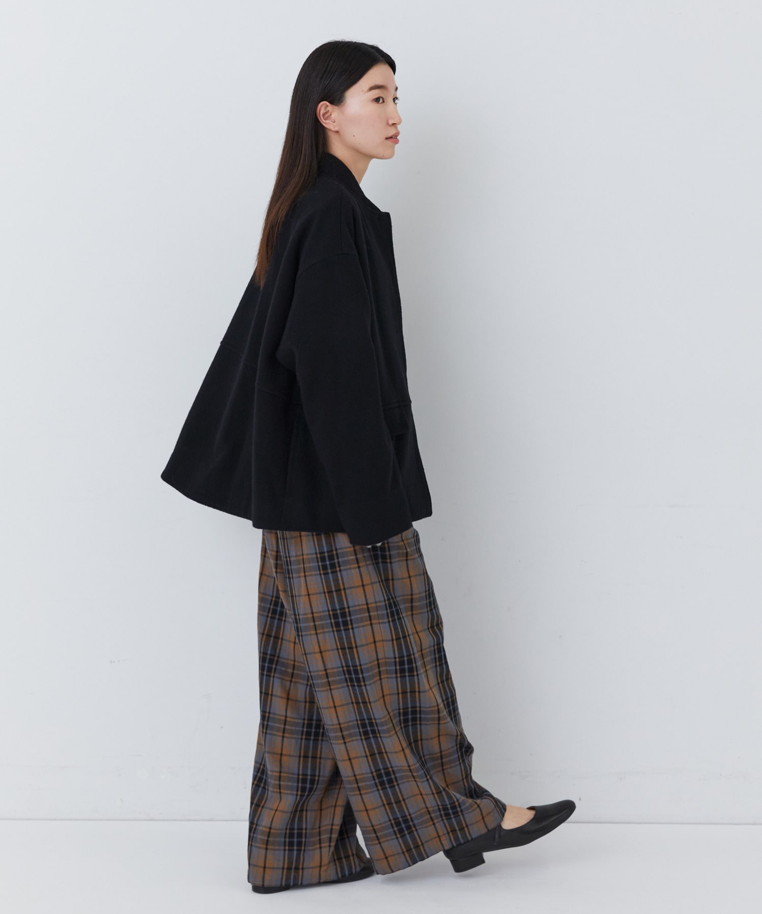 【congés payés】｜2BUY10%OFF・3BUY20%OFF｜ウールビーバーショートコート 詳細画像 ブラック 13