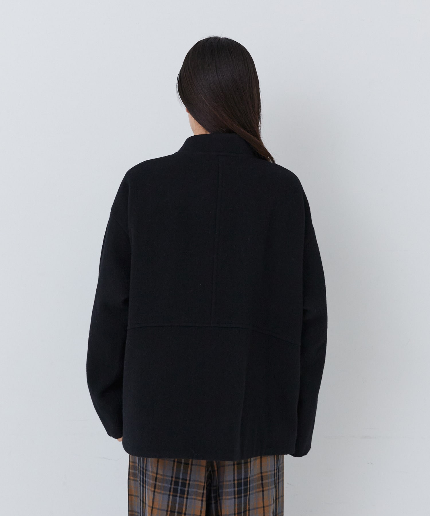 【congés payés】｜2BUY10%OFF・3BUY20%OFF｜ウールビーバーショートコート 詳細画像 ブラック 18